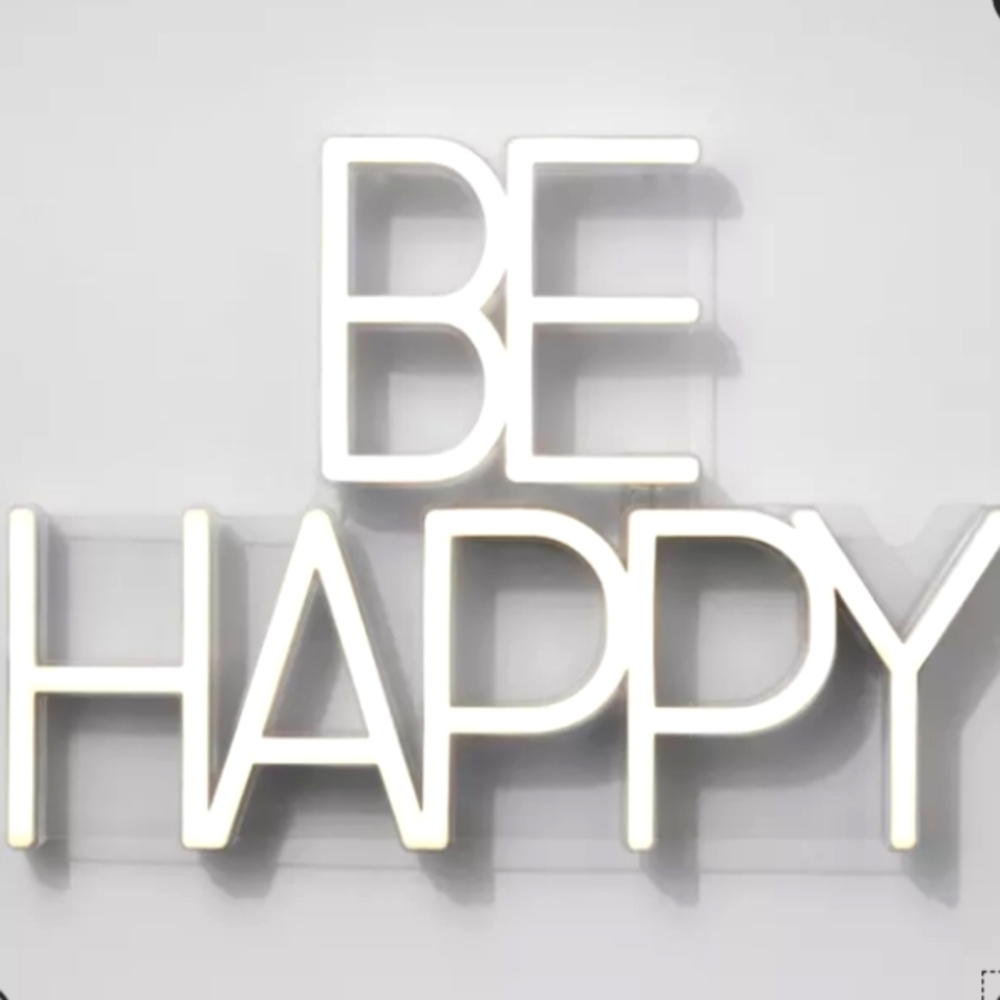 Be Happy Neon Sign